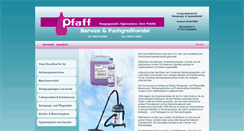 Desktop Screenshot of pfaff-reinigungsbedarf.de